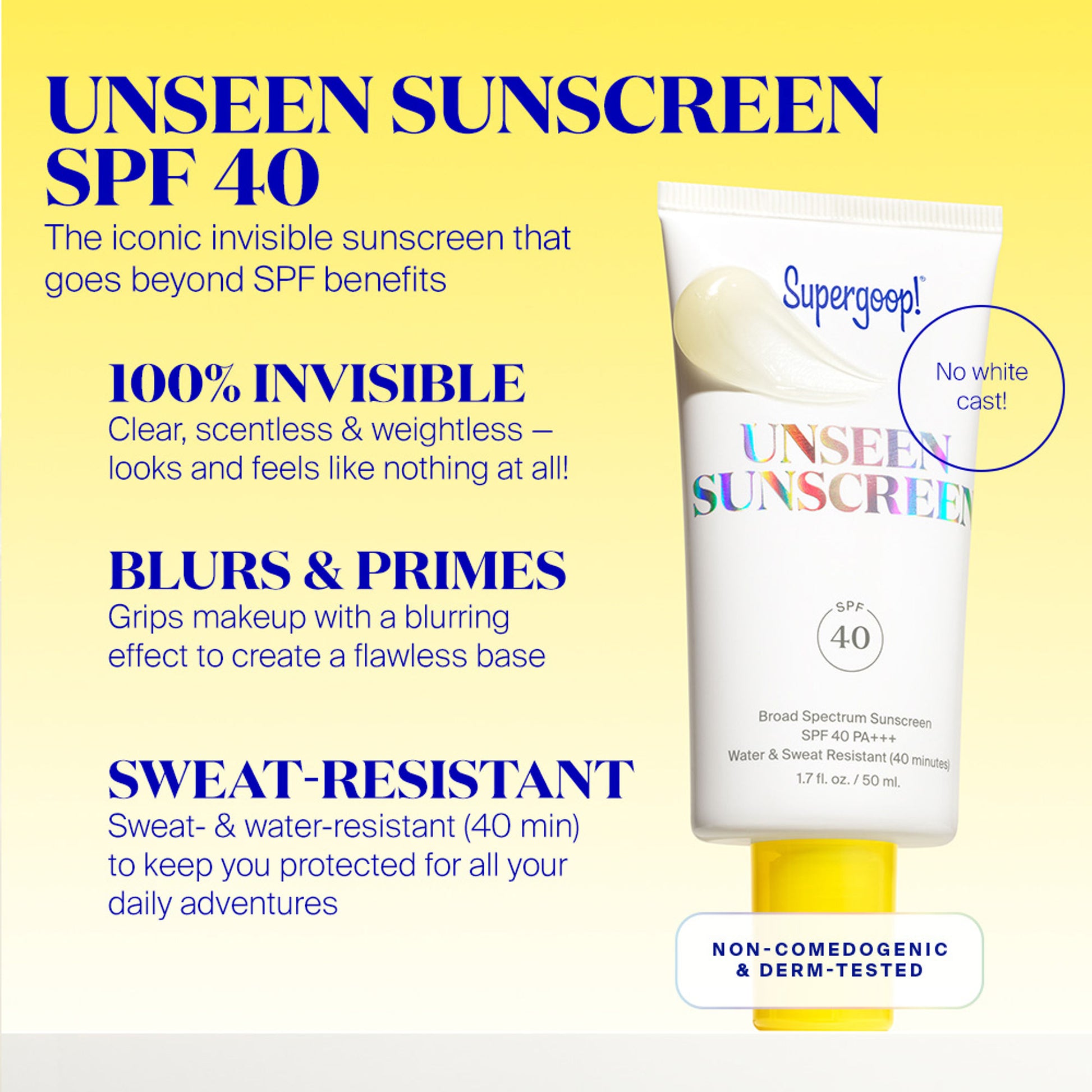 Supergoop Unseen Sunscreen SPF 40 PA+++