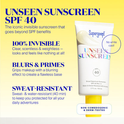 Supergoop Unseen Sunscreen SPF 40 PA+++