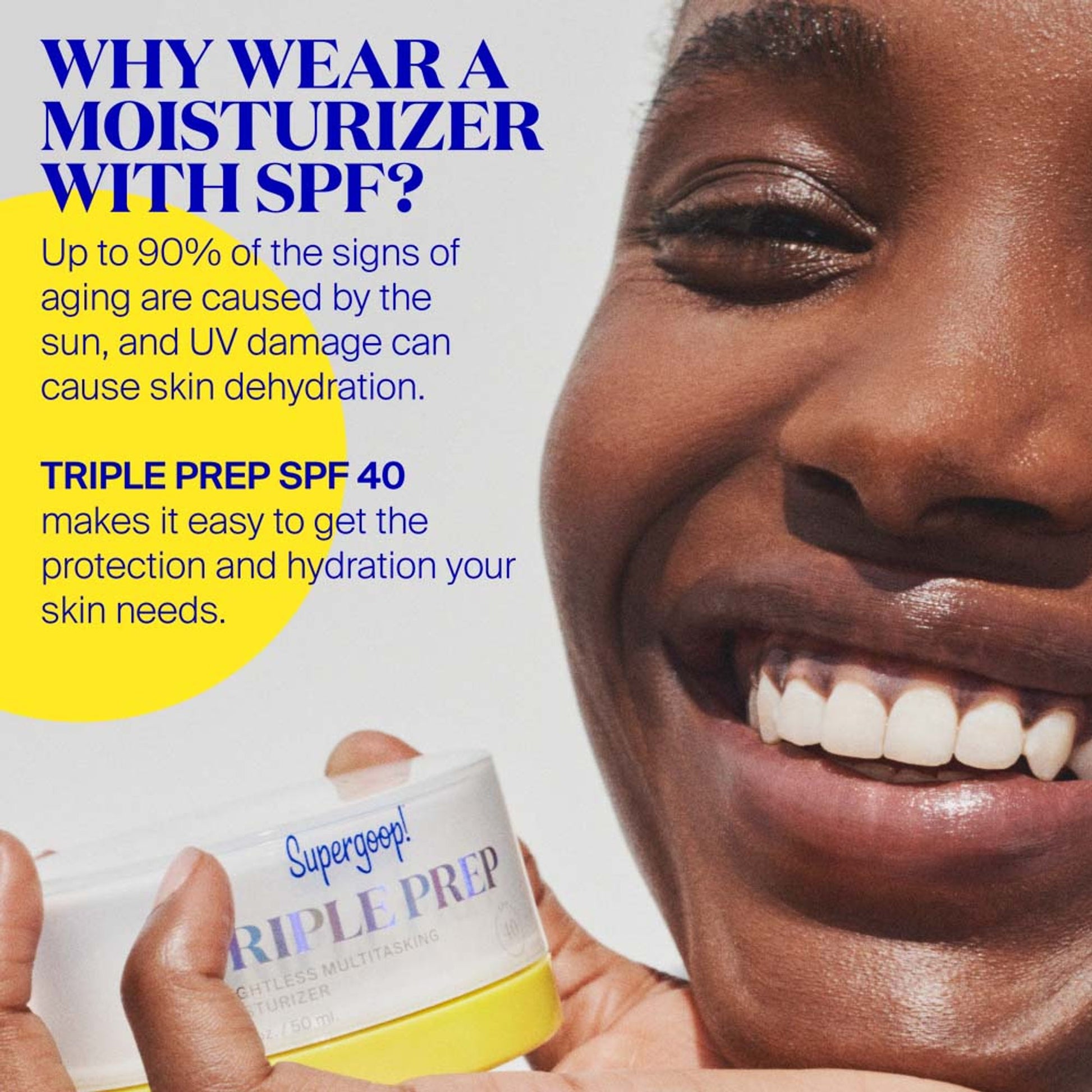 Supergoop Triple Prep Weightless Daily Moisturizer SPF 40
