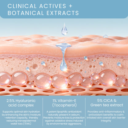 Lotus Dermabotanics Hydra Active Gel Moisturiser 2.5% Hyaluronic Acid Complex, All Skin Types