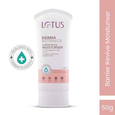 Lotus Dermabotanics Barrier Revive Moisturiser 1.5% Cermaide + 1% Oats Extract, All Skin Types