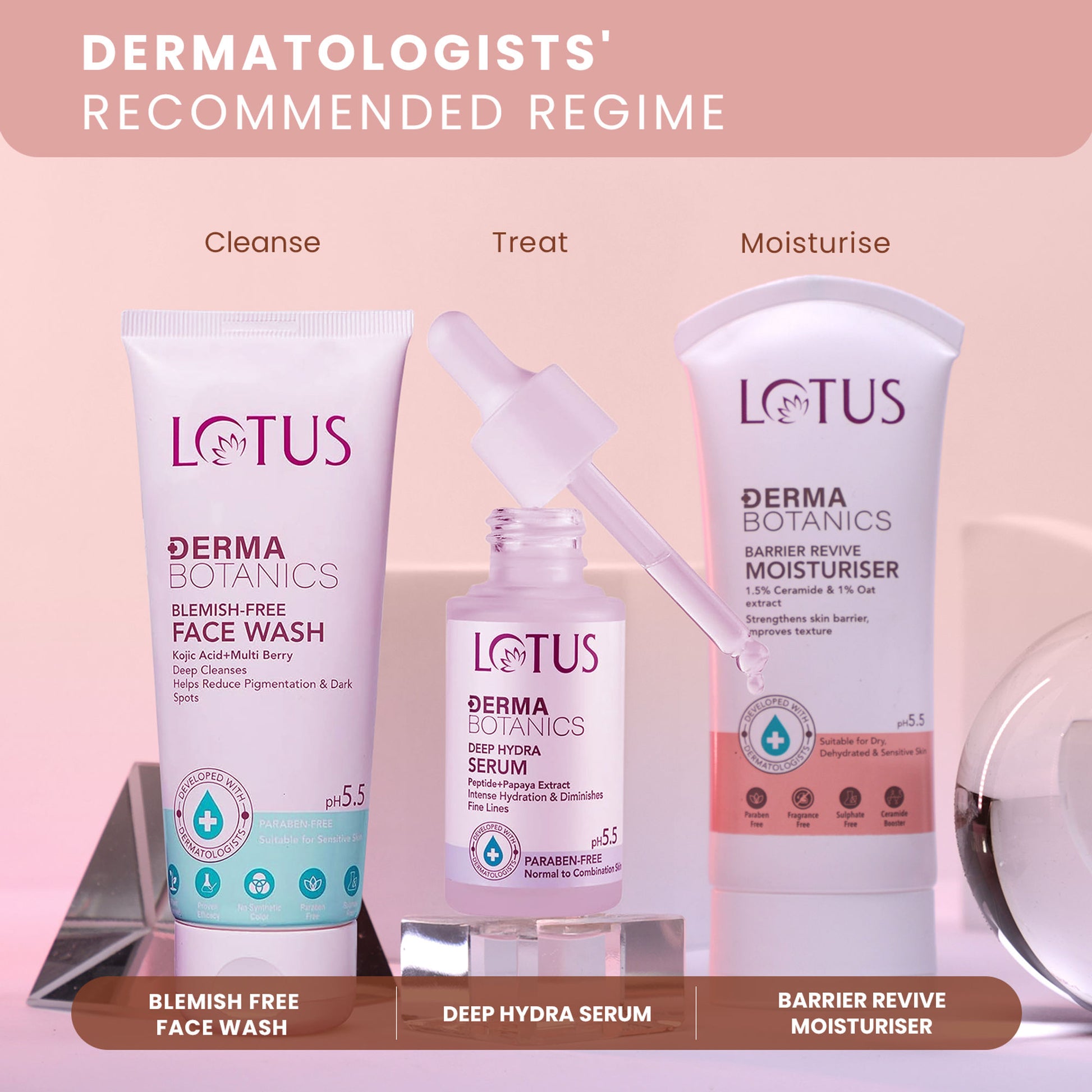 Lotus Dermabotanics Barrier Revive Moisturiser 1.5% Cermaide + 1% Oats Extract, All Skin Types