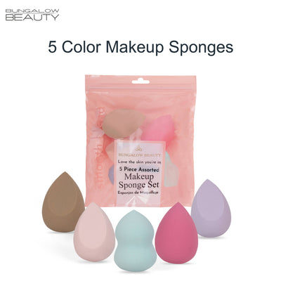 BUNGALOW BEAUTY Makeup Blending Sponge - Pack Of 5