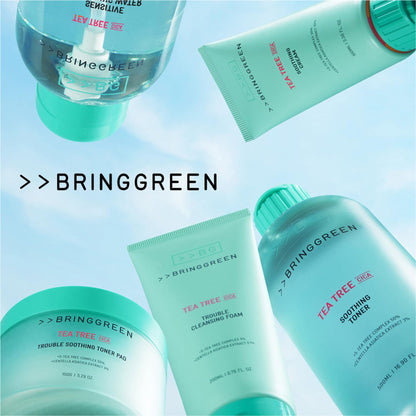 BRING GREEN Tea Tree Cica Trouble Cleansing Foam With Salicylic Acid For Acne-Prone Skin
