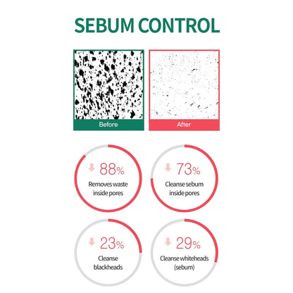 BRING GREEN Tea Tree Cica Pore Clay Pack exfoliating clay mask for sebum control and pore refining, with natural green clay and tea tree extract.