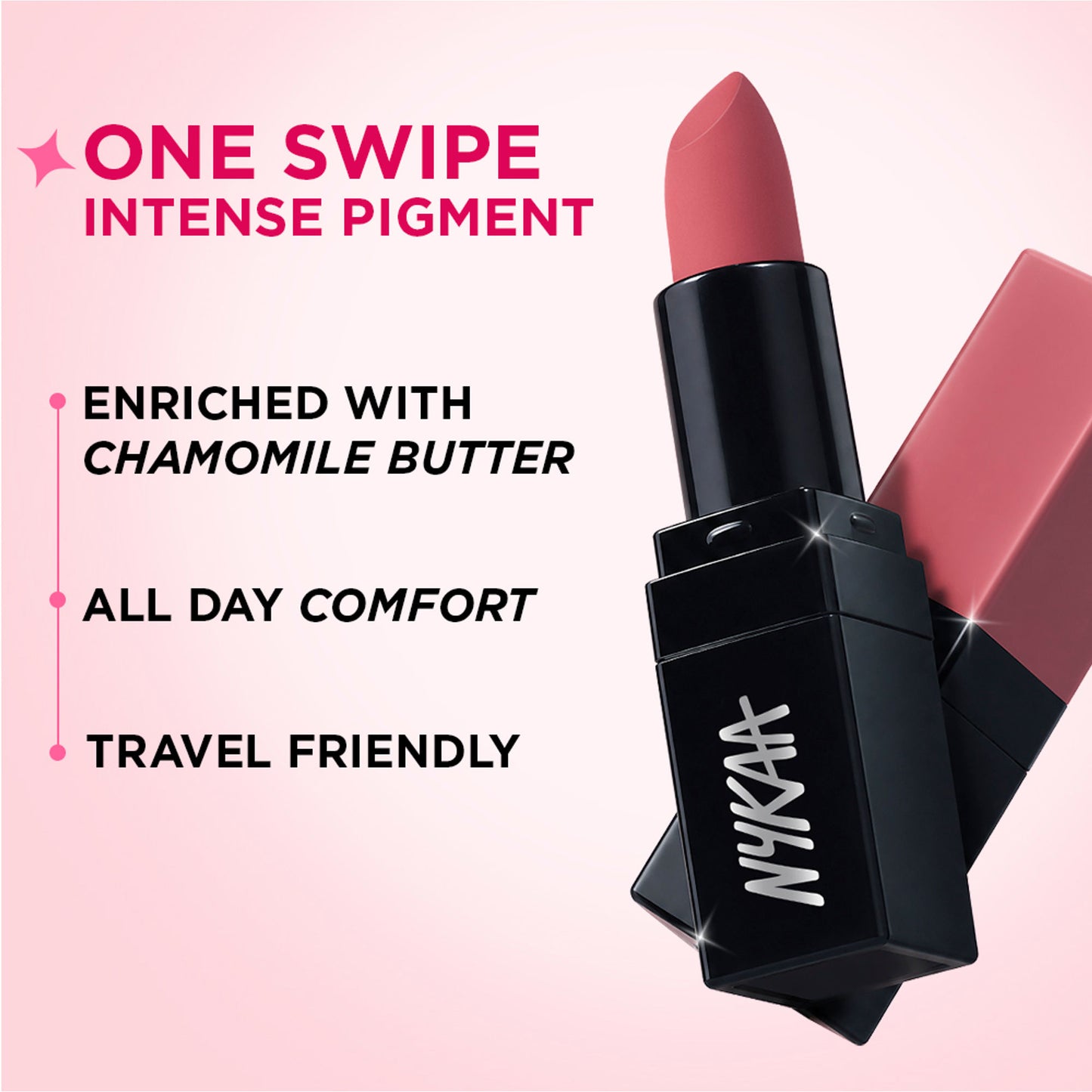 Nykaa Ultra Matte Mini Lipstick- Highly Pigmented Comfortable Matte Finish - Jane 11