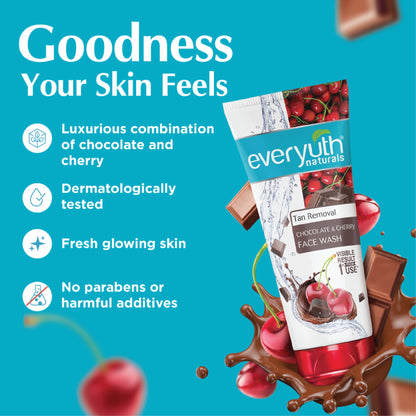 Everyuth Naturals Choco Cherry Tan Removal Face Wash