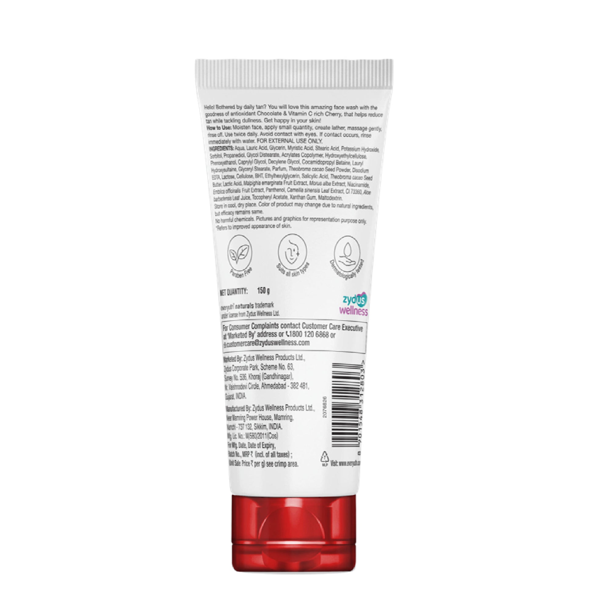 Everyuth Naturals Choco Cherry Tan Removal Face Wash