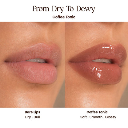 Milagro Beauty Lip Glaze Lip Balm - Coffee Tonic