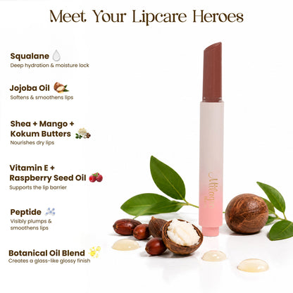 Milagro Beauty Lip Glaze Lip Balm - Mauve-mule