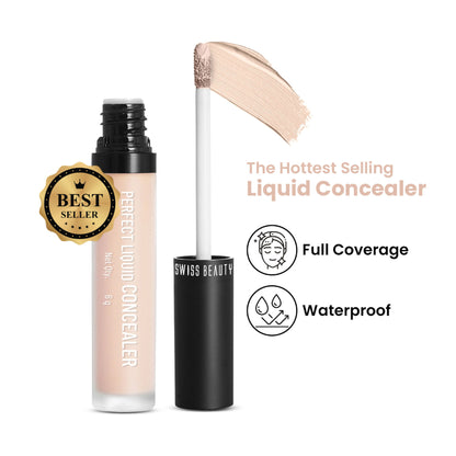 Swiss beauty Full Coverage Liquid Concealer With Jojoba Oil - 05 Medium Moyen