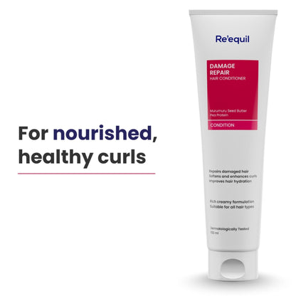 Reequil Damage Repair Conditioner With Murumuru, Seed Butter Pea Protein & Silicone Free