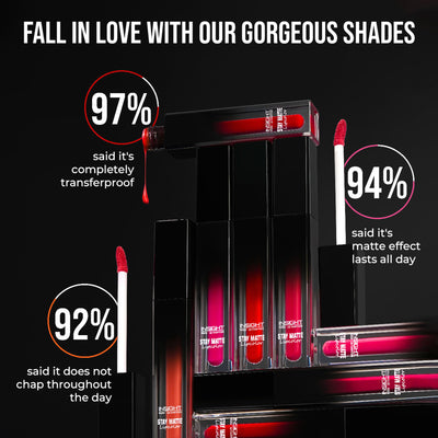 Insight Cosmetics Stay Matte Lipcolor, 12hr Long Lasting &Transferproof - Choose Joy