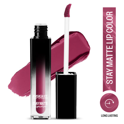 Insight Cosmetics Stay Matte Lipcolor, 12hr Long Lasting &Transferproof - Happy Place