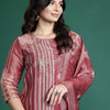Dhiyona IE Floral Printed Kurta with Trousers & With Dupatta