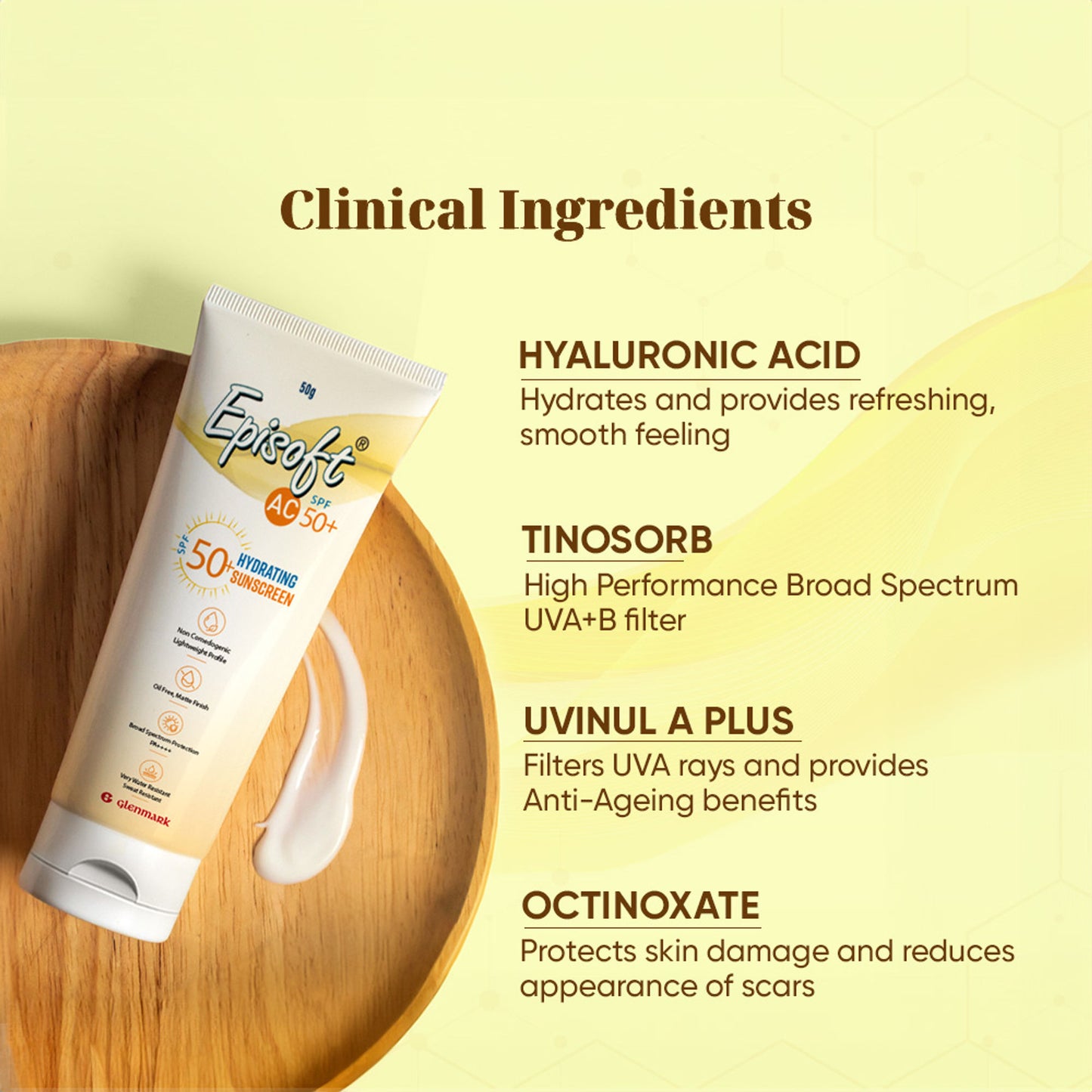 Episoft AC SPF 50+ Hydrating Sunscreen