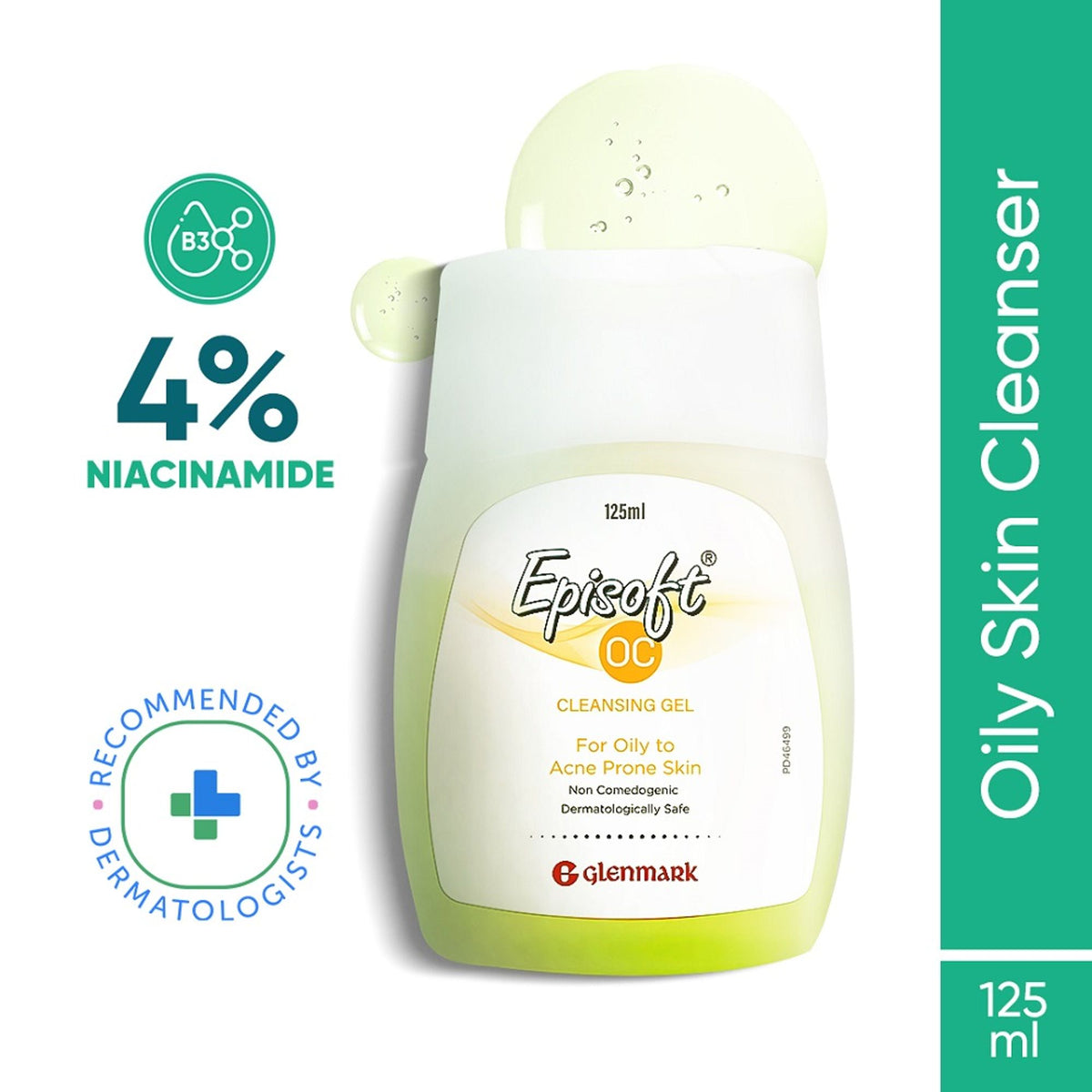 Episoft oily skin cleanser for men and women, daily facewash designed for oily, acne-prone skin, with gentle foaming action.