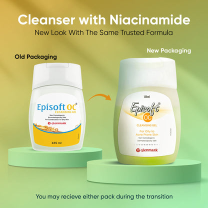 Episoft oily skin cleanser for men and women, daily facewash designed for oily, acne-prone skin, with a gentle foaming formula.