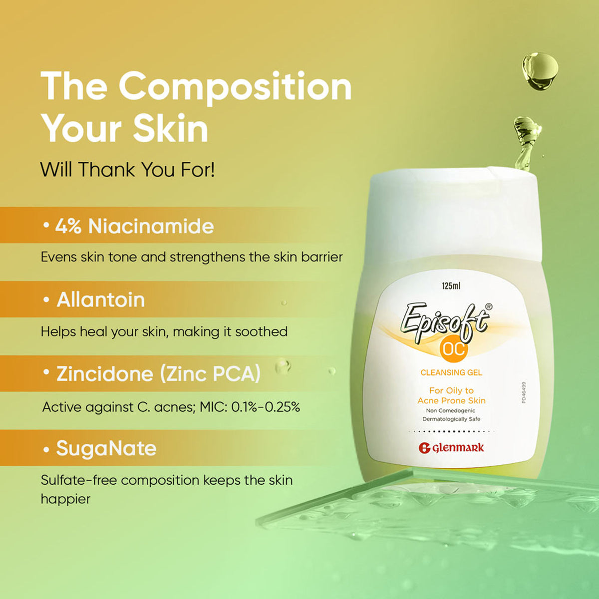 Episoft oily skin cleanser for acne-prone skin, daily facewash for men and women, with gentle foaming action.