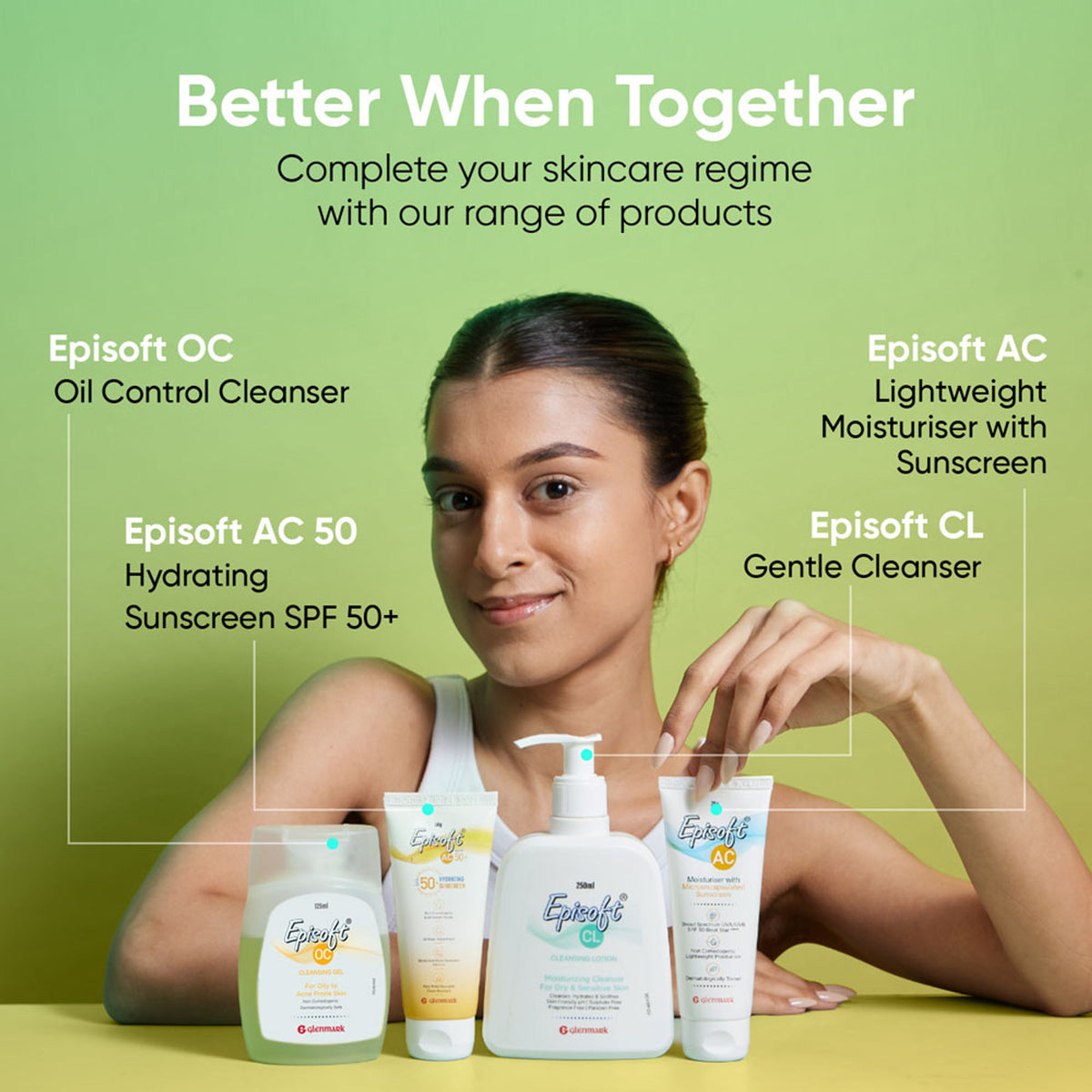 Episoft oily skin cleanser for acne-prone skin, daily facewash for men and women, gentle facial cleanser for oily skin.