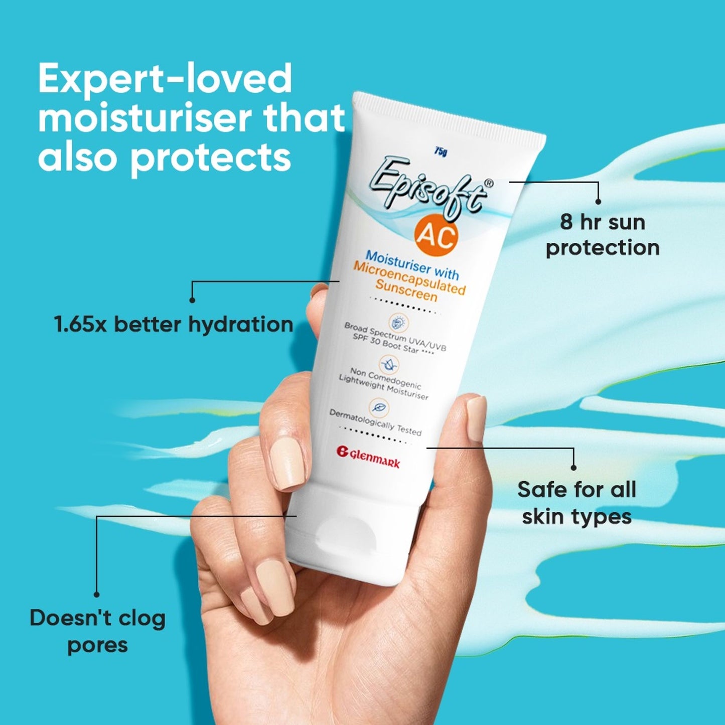 Episoft AC Moisturiser SPF 30 With Microencapsulated Sunscreen