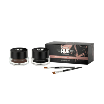 MARS 2-In-1 Hue Gel Eyeliner With 2 Brush Set - 2