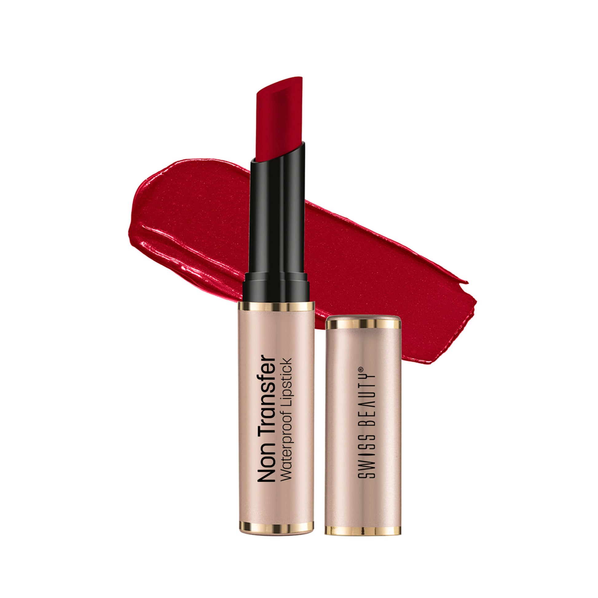 Swiss Beauty Non Transfer Waterproof Lipstick - 407 Russian Red