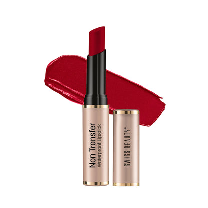 Swiss Beauty Non Transfer Waterproof Lipstick - 407 Russian Red