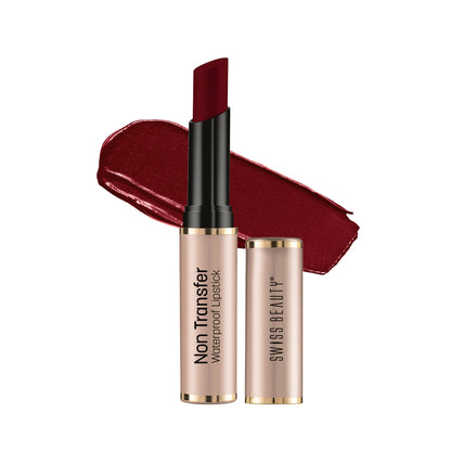 Swiss Beauty Non Transfer Waterproof Lipstick - 410 Wine Red