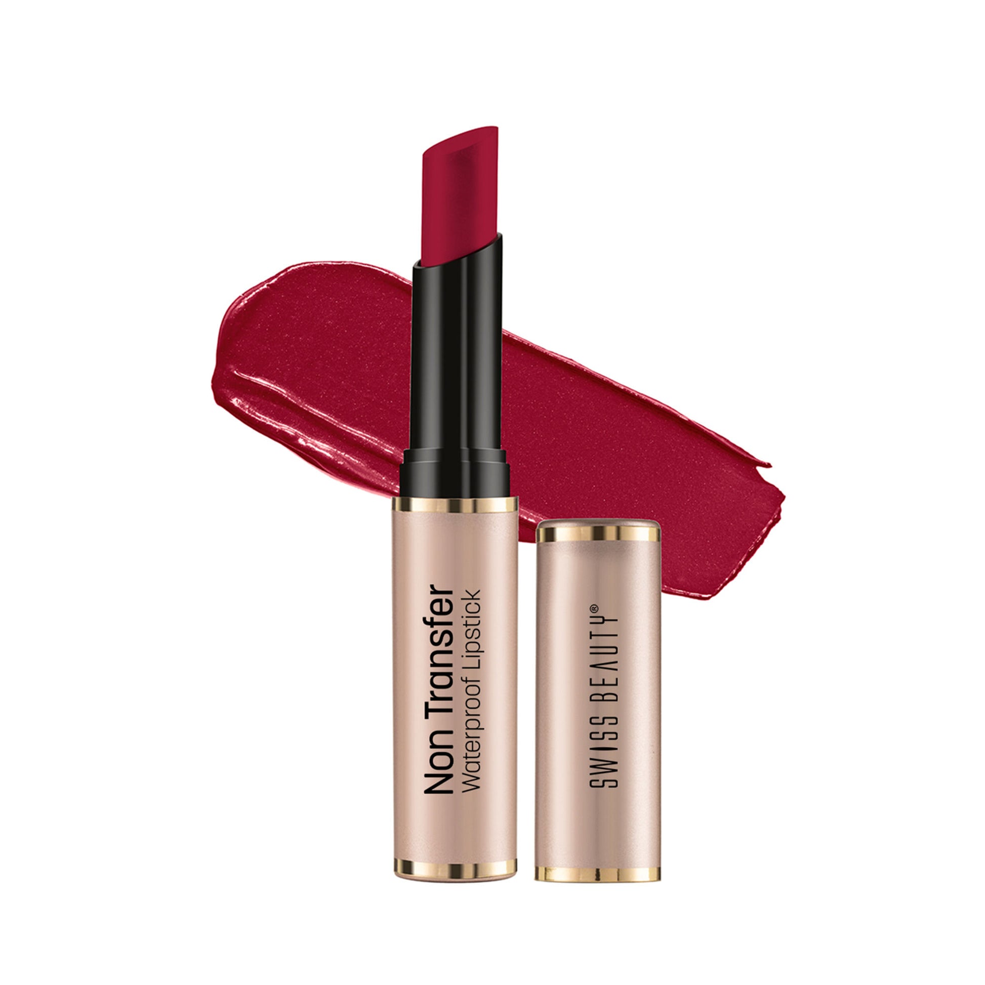 Swiss Beauty Non Transfer Waterproof Lipstick - 411 Magic Maroon