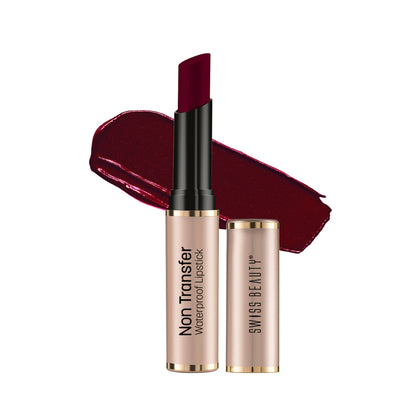 Swiss Beauty Non Transfer Waterproof Lipstick - 414 Brown Maroon