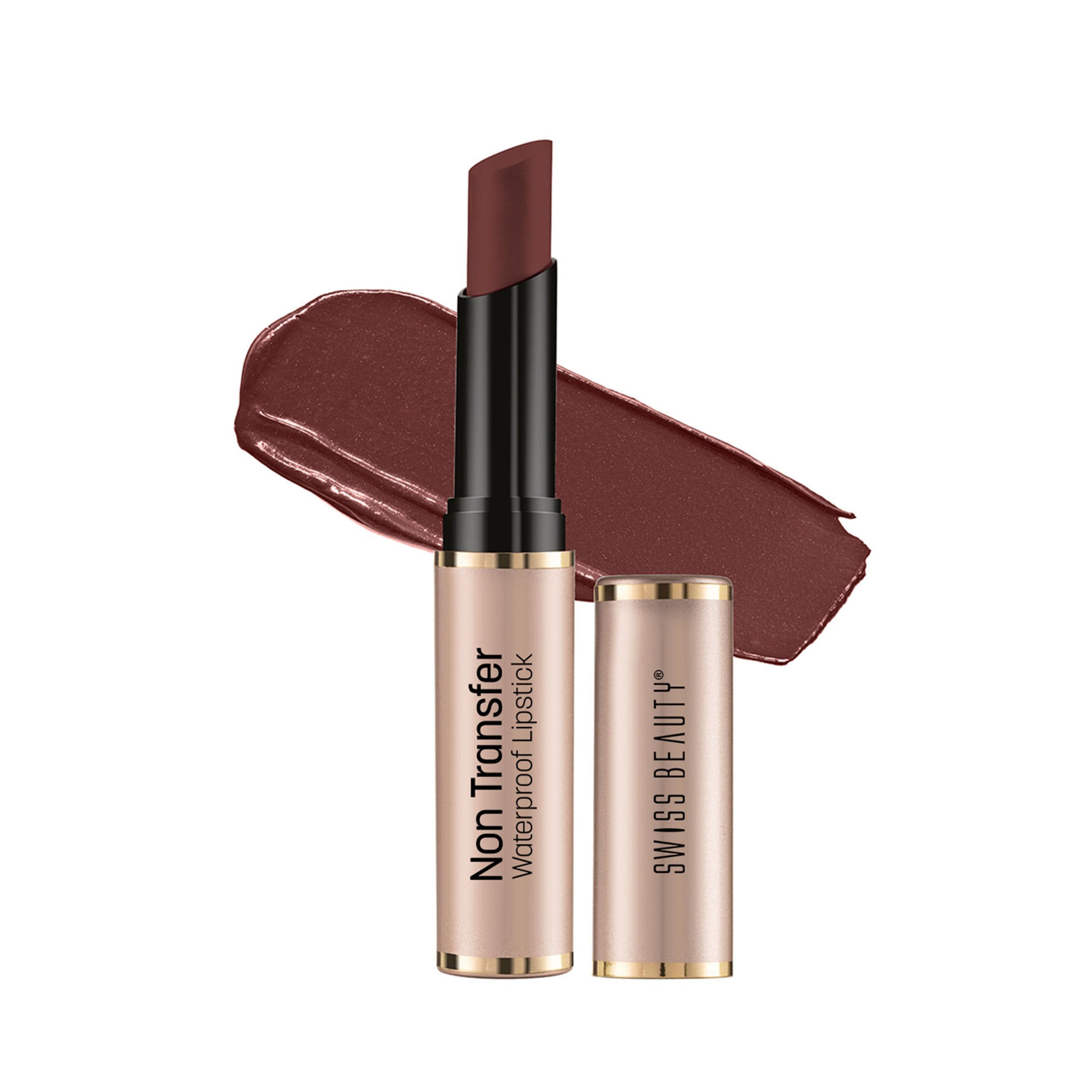 Swiss Beauty Non Transfer Waterproof Lipstick - 419 Chocobar