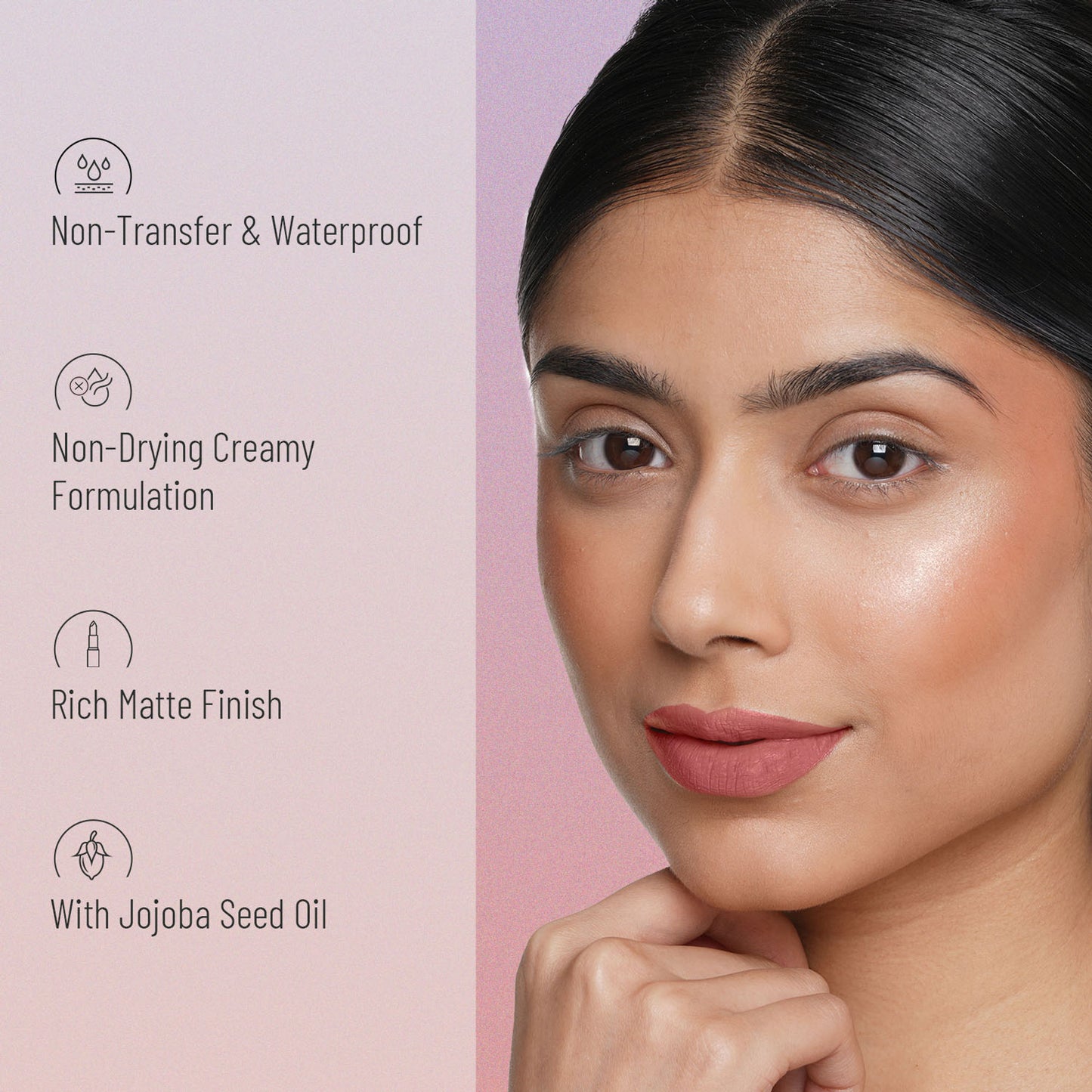 Swiss Beauty Non Transfer Waterproof Lipstick - 425 Pink Sugar
