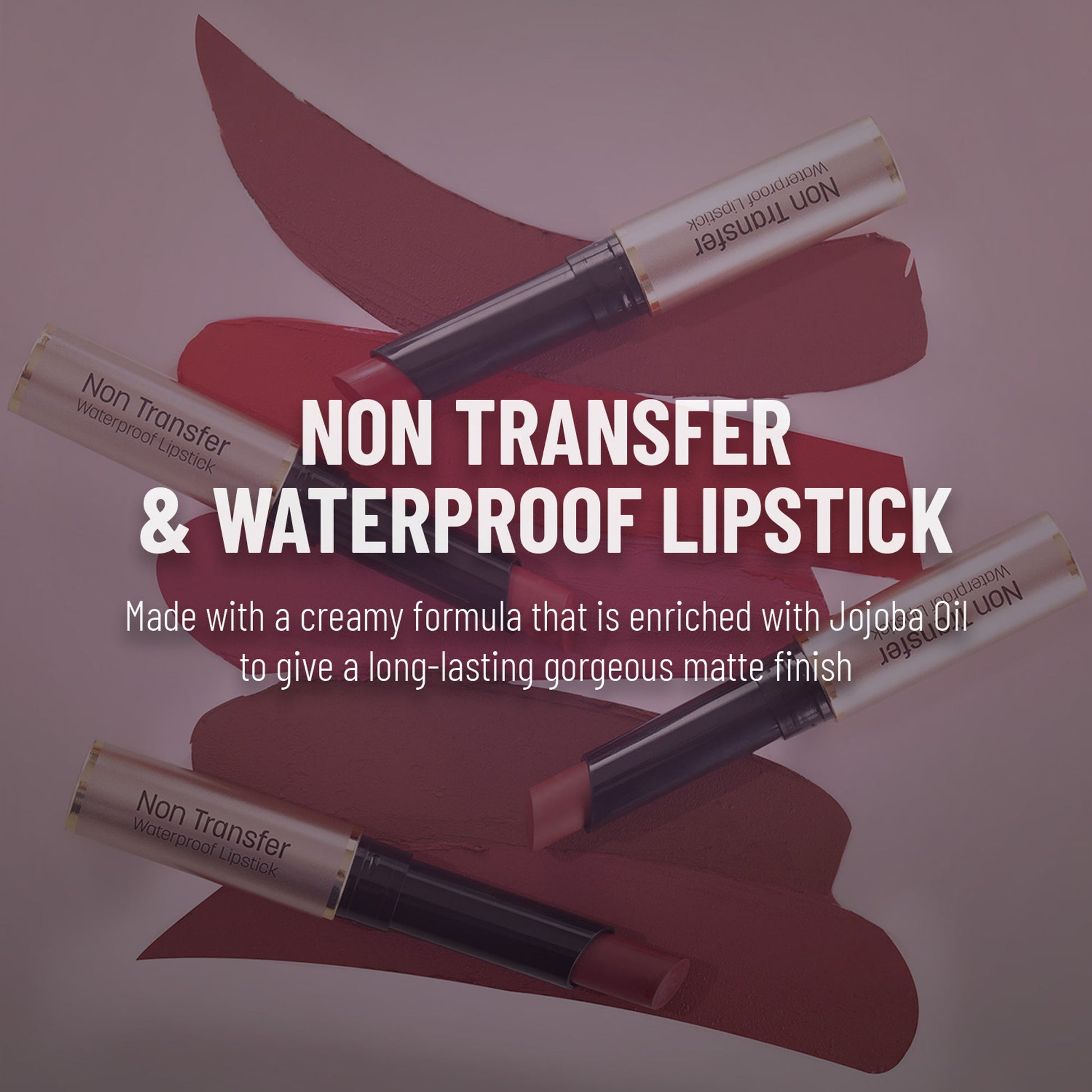 Swiss Beauty Non Transfer Waterproof Lipstick - 430 Spice Nude