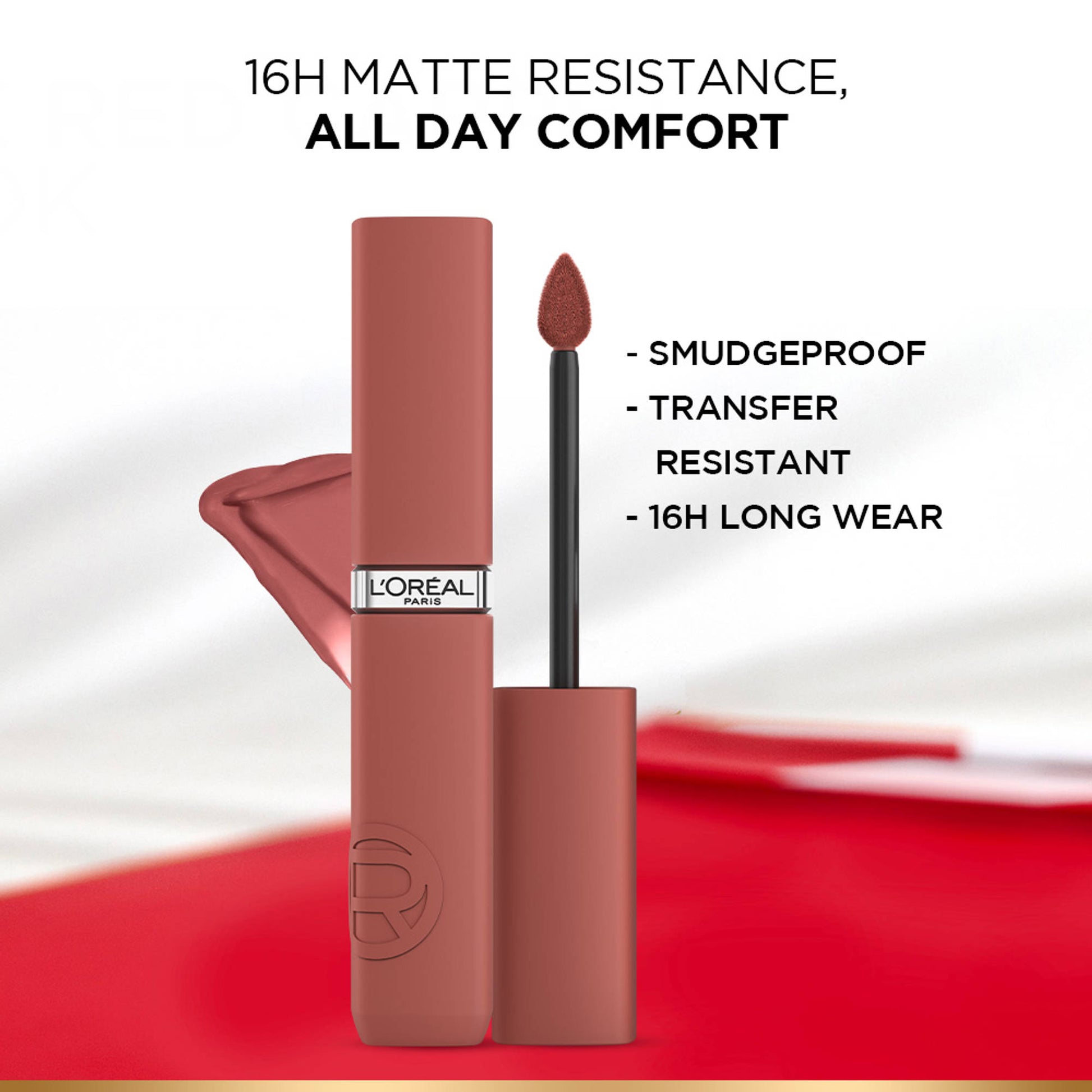 L'Oreal Paris Love From Cannes Makeup Bestsellers Gift Box - Liquid Lipstick, Mascara, Setting Spray