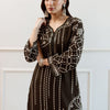 Dhiyona IE Women Printed Regular Beads and Stones Kurta with Trousers