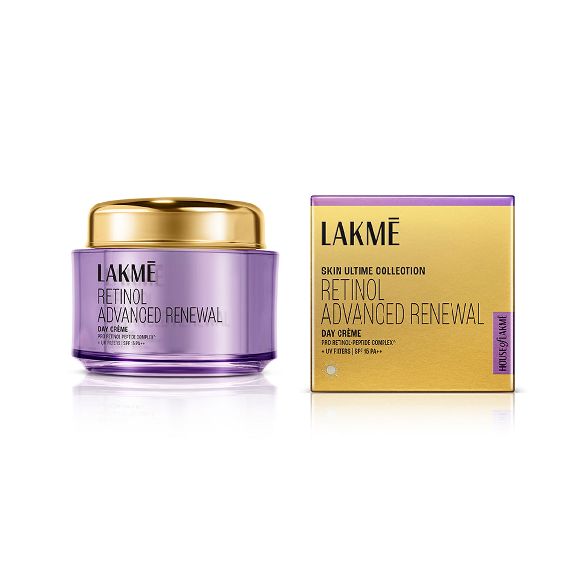 Lakme Retinol Advanced Renewal Day Creme Pro-Retinol Peptide Complex + Uv Filters & SPF 15 PA++