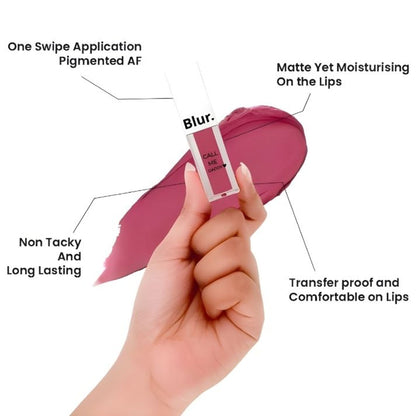 BLUR INDIA Call Me Daddy Nude Matte Liquid Lipstick - Nude Pink