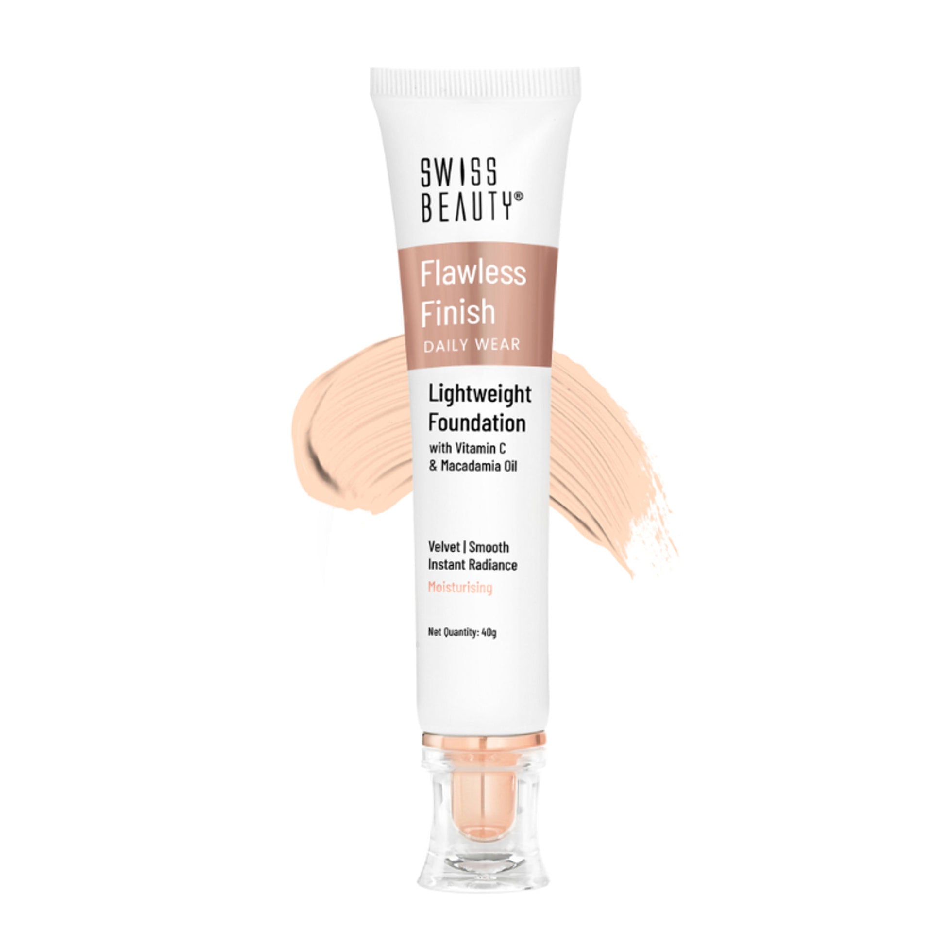 Swiss Beauty Flawless Finish Daily Wear Lightweight Foundation - 02 Soft Ivory