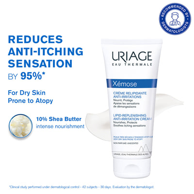 Uriage Xemose Anti-Irritation Body Cream Dry Skin Prone to Atopic Eczema Dermatologist Recommended