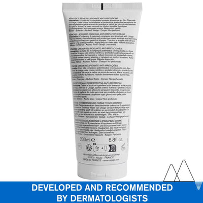 Uriage Xemose Anti-Irritation Body Cream Dry Skin Prone to Atopic Eczema Dermatologist Recommended