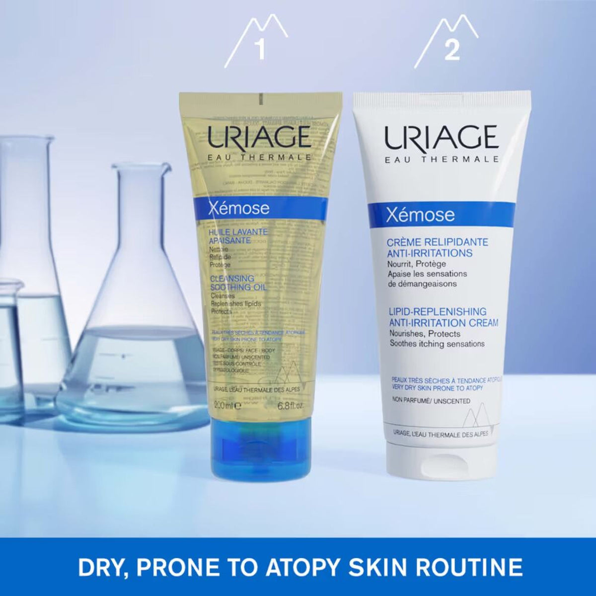 Uriage Xemose Anti-Irritation Body Cream Dry Skin Prone to Atopic Eczema Dermatologist Recommended