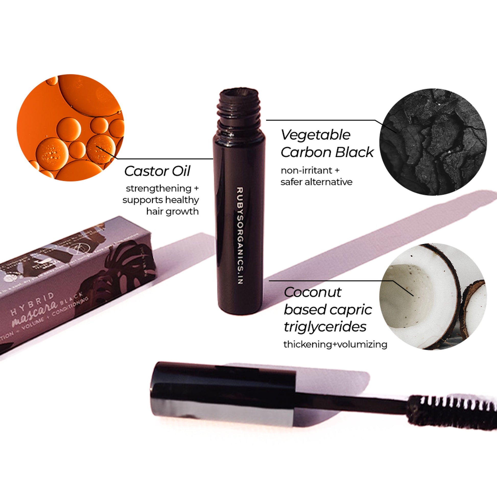 Ruby's Organics Hybrid Mascara - Black