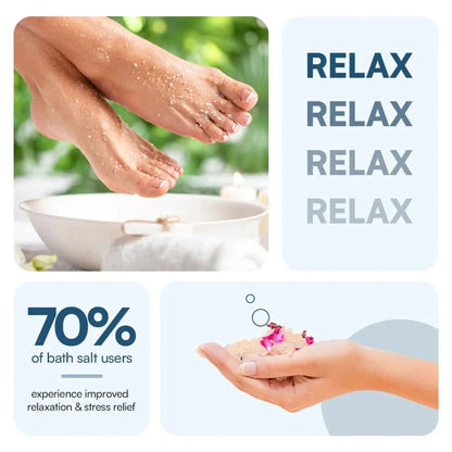 Bubble Me Spoil Yourself Bath Salt with Epsom & Pink Salt,Better Sleep,Muscle Recovery,Stress Relief