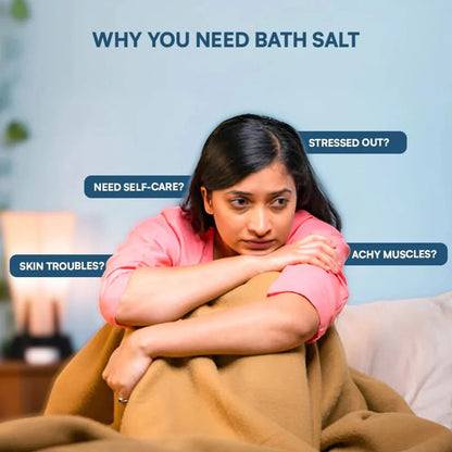 Bubble Me Spoil Yourself Bath Salt with Epsom & Pink Salt,Better Sleep,Muscle Recovery,Stress Relief