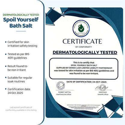 Bubble Me Spoil Yourself Bath Salt with Epsom & Pink Salt,Better Sleep,Muscle Recovery,Stress Relief