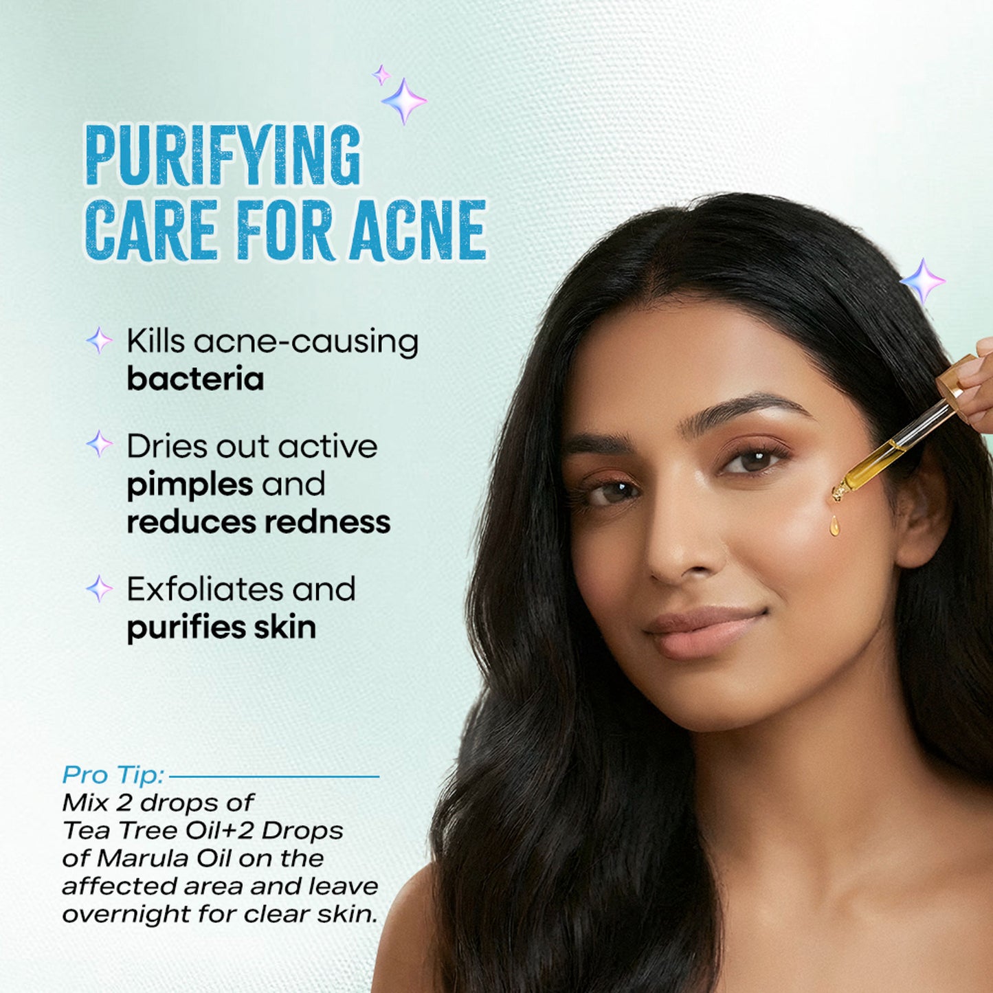 Nykaa Naturals Tea Tree Essential Oil For Acne & Hair Fall Control Solution - 100% Natural