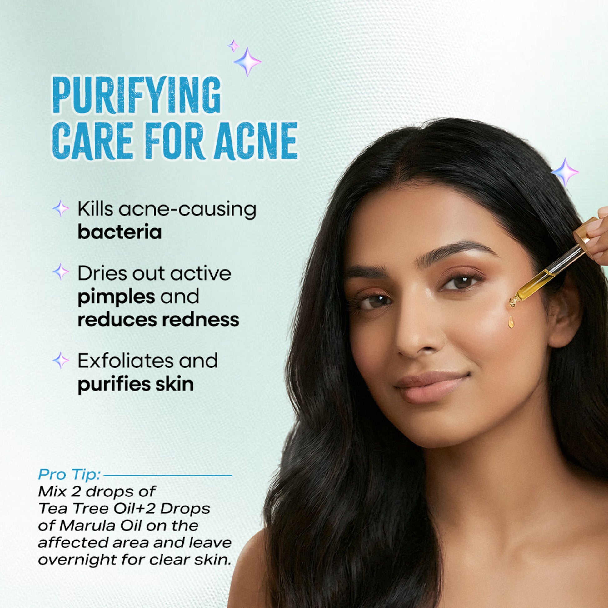Nykaa Naturals Tea Tree Essential Oil For Acne & Hair Fall Control Solution - 100% Natural