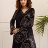 Indyancart IE Women Floral Printed Regular Sequinned Kurta with Palazzos