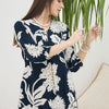 Indyancart IE Floral Printed V-Neck Tunic & Trousers